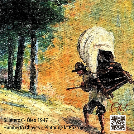 THE SADDLE - oil on canvas - Humberto Chaves Cuervo - 1947
