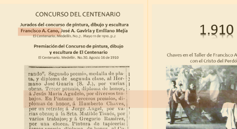 Desde 1910 Humberto Chaves ya era reconocido como un artista en formación
