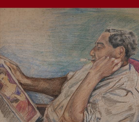 Humberto Chaves Cuervo - Retrato de León Zafir - 1928 - Técnica: pastel. Colección de Francisco Javier Escobar